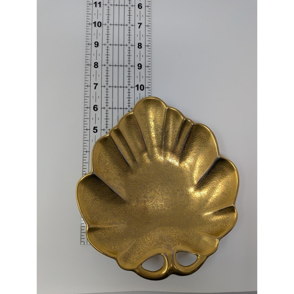 Vintage Signed PICKARD China All Over Gold ROSE DAISY LEAF Shape 71/4" Dish #300